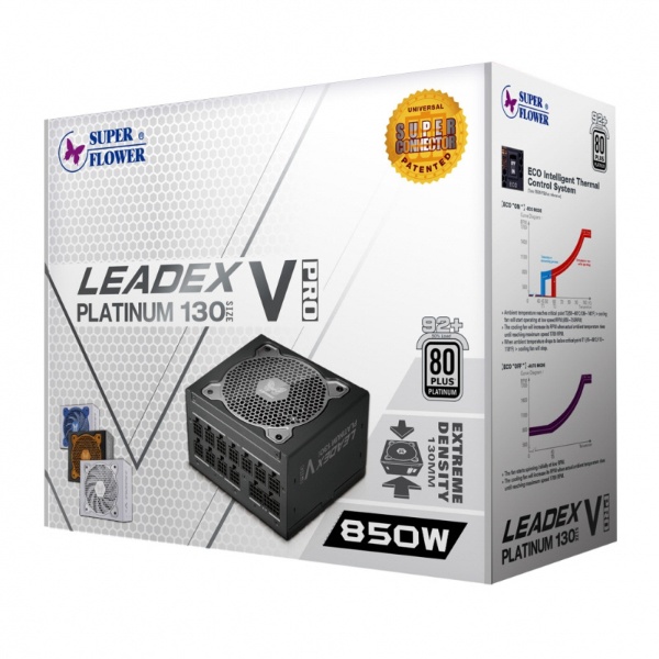 PC電源 LEADEX V P130X-850 PRO-BK ブラック [850W /ATX /Platinum