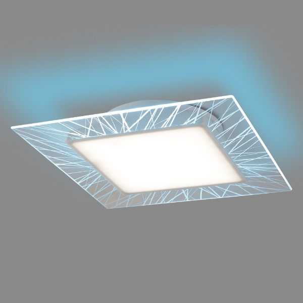 導光板LEDシーリングライト HotaluX VIEW(ホタルクス ビュー) MARINE view×クリスタルカット HLDC08V001BSG  [8畳 /昼白色 /リモコン付属]
