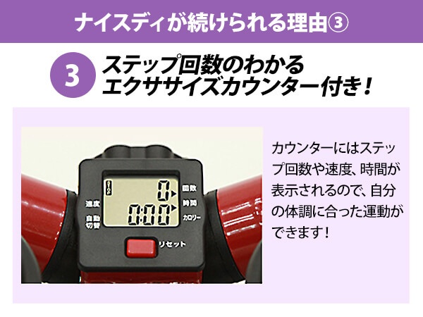 ショップジャパン 健康ステッパー ナイスデイ 専用ハンドル マット付き