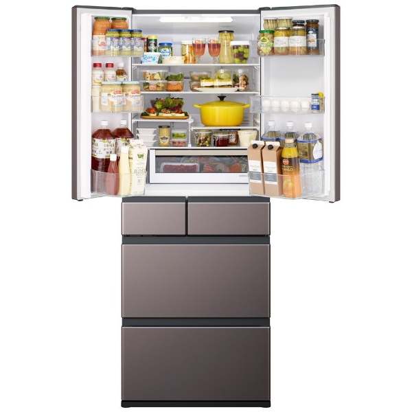 冷蔵庫 KWCタイプ ブラストモーブグレー R-KWC57R-H [6ドア /観音開き 
