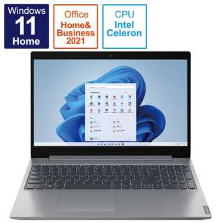ノートパソコン IdeaPad L360i プラチナグレー 82HL00CFJP [15.6型 /Windows11 Home /intel Celeron /メモリ：4GB /SSD：256GB /Office HomeandBusiness /2021年10月モデル]