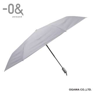 折りたたみ自動開閉傘 -0＆（ゼロアンド） グレイ LDB-65WJP-GRY [晴雨兼用傘 /65cm]