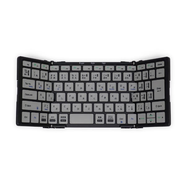 折りたたみキーボード (iOS/iPadOS/mac/Win) ブラック/グレー AM