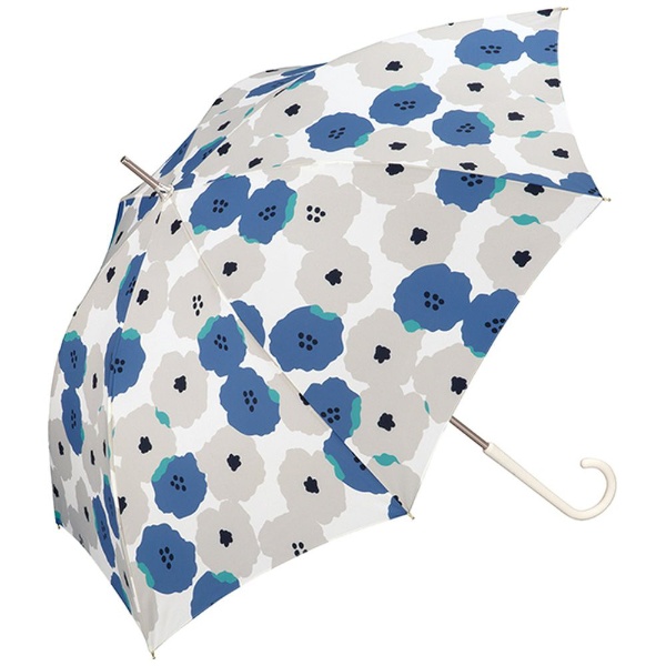 雨傘 長傘 ピオニ Wpc．（ブルー） 5521-07 [晴雨兼用傘 /58cm 