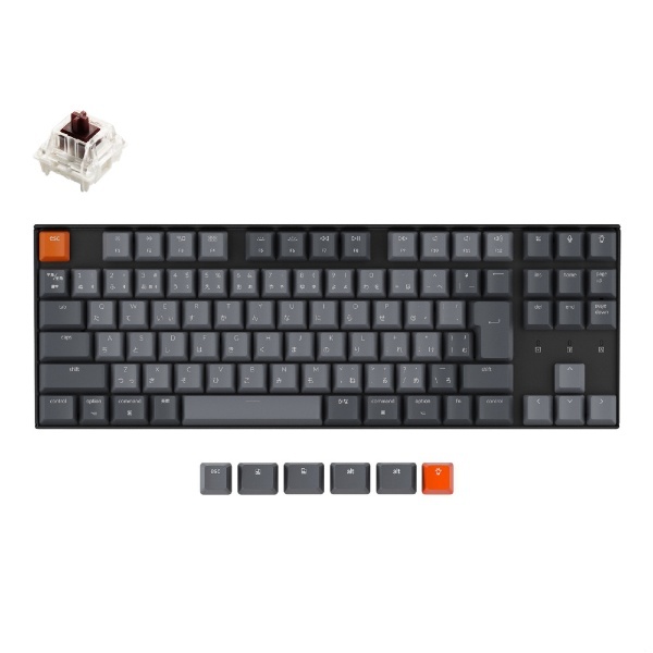 キーボード K8 WHITE LED 茶軸 K8-91-WHT-Brown-JP [有線・ワイヤレス /Bluetooth・USB] Keychron｜ キークロン 通販 | ビックカメラ.com