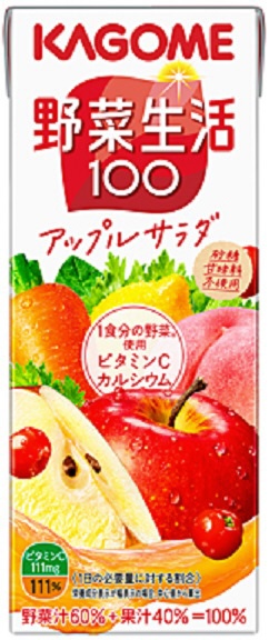 24部蔬菜生活100苹果色拉200ml[蔬菜汁]