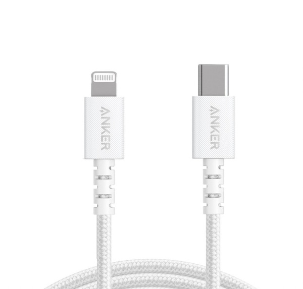 Anker PowerLine Select+ USB-C & Lightningケーブル（0.9m） white A8617N21