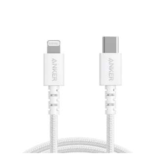Anker PowerLine Select+ USB-C & Lightningケーブル（0.9m） white A8617N21