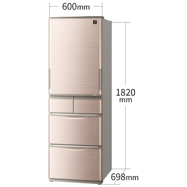アウトレット品】《基本設置料金セット》 冷蔵庫 シャインブラウン系 SJ-X414H-T [5ドア /左右開きタイプ /412L] 【生産完了品】  SHARP｜シャープ 通販 | ビックカメラ.com