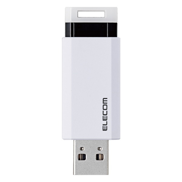 USBメモリ (Chrome/iPadOS/iOS/Mac/Windows11対応) ホワイト MF-PKU3128GWH [128GB /USB  TypeA /USB3.1 /ノック式] エレコム｜ELECOM 通販