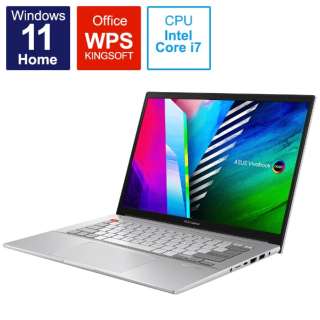 ノートパソコン Vivobook Pro 14X OLED N7400PC クールシルバー N7400PC-KM039W [14.0型 /Windows11 Home /intel Core i7 /WPS Office /メモリ：16GB /Optane：32GB /SSD：512GB /2021年12月モデル]