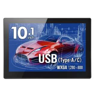 USB-A{USB-Cڑ PCj^[ plus one Touch USB ubN LCD-10000UT2 [10.1^ /WXGA(1280~800j /Ch]