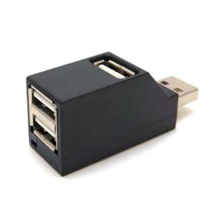BLOCK3-BK USB-Aハブ ブラック [バスパワー /3ポート /USB2.0対応]