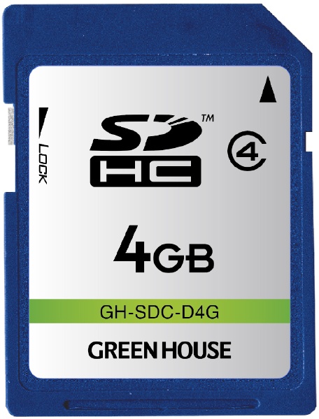 SD/SDHC[J[h Class4Ή 4G GH-SDC-D4G [Class4 /4GB]