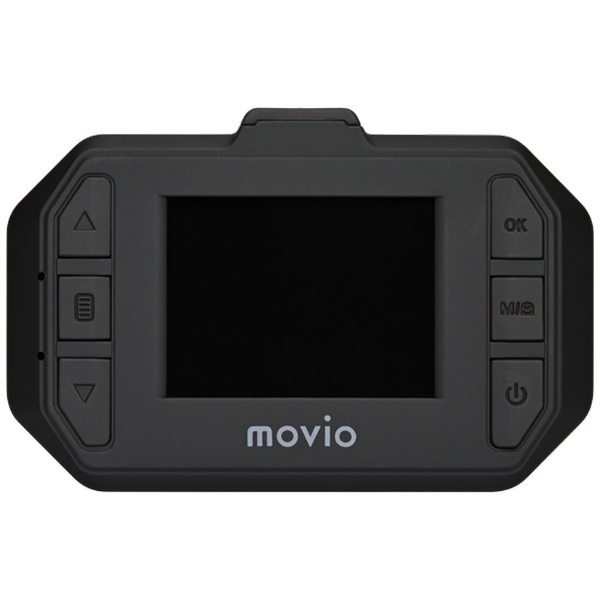 ドライブレコーダー movio ブラック MDVR306FHD [Full HD（200万画素