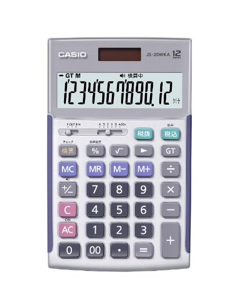 カシオ計算機 JS-20WKA-PK-N 実務電卓 12桁 検算 ジャストタイプ ピンク メーカー在庫品 - 1