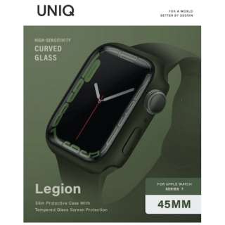 Apple Watch7 45mm tKXtP[X LEGION UNIQ O[ UNIQ-45MM-LEGNGRN