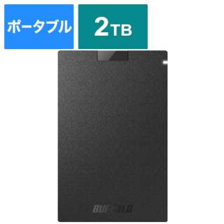 SSD-PGVB2.0U3-B OtSSD USB-Aڑ SIAAR(Chrome/Mac/Windows11Ή) ubN [2TB /|[^u^]