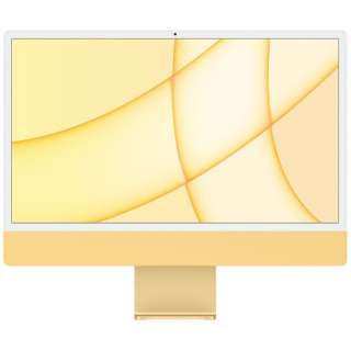 iMac 24インチ Retina 4.5Kディスプレイモデル[2021年/ SSD 256GB / メモリ 8GB / 8コアCPU / 8コアGPU / Apple M1チップ / イエロー]IMAC202105YECTO(Z12S)