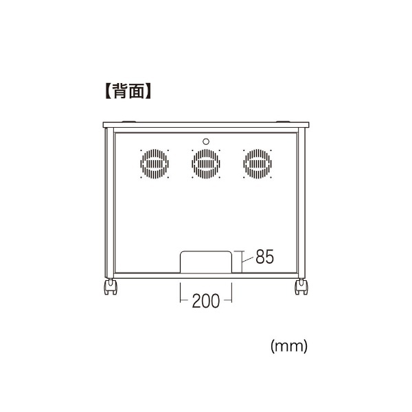 機器収納ボックス [W800ｘD600ｘH670mm] 薄い木目 CP-401 サンワサプライ｜SANWA SUPPLY 通販