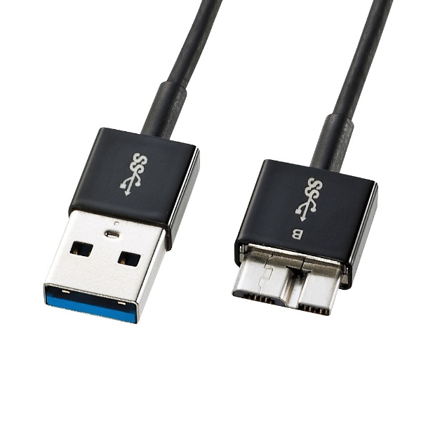 USB-A ⇔ micro USBケーブル [転送 /0.3m /USB3.2 Gen1] ブラック KU30-AMCSS03K [0.3m]  サンワサプライ｜SANWA SUPPLY 通販 | ビックカメラ.com