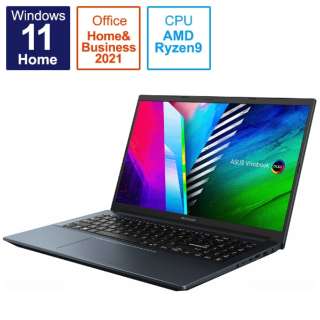 ノートパソコン Vivobook Pro 15 OLED M3500QA クワイエットブルー M3500QA-L1152WS [15.6型 /Windows11 Home /AMD Ryzen 9 /Office HomeandBusiness /メモリ：8GB /SSD：512GB /2021年12月モデル]