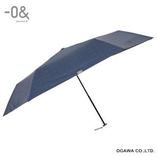 折りたたみ傘軽量ワイド -0＆（ゼロアンド） デニム LDB-60PM-DM [晴雨兼用傘 /60cm]