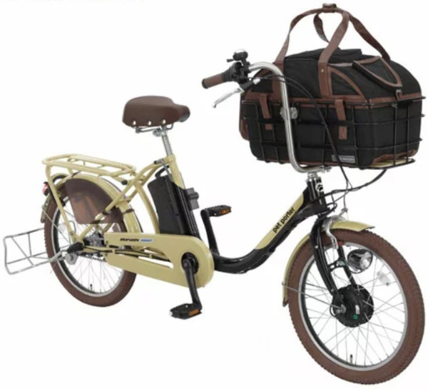 電動アシスト自転車 ペットポーターアシスト pet porter ラテベージュ