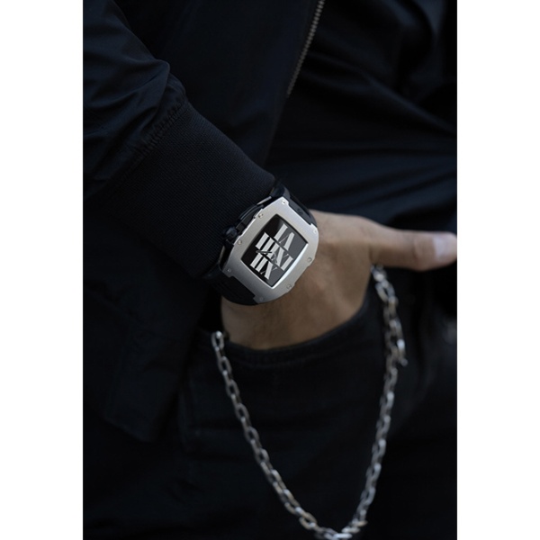 Apple Watch 44mm チタンケース GOLDEN CONCEPT（互換性：44mm Apple Watch Series 4 5 6  および SE.）※Series 7 および Series8は非対応 シルバー RST44 OYAMA TITAN 【一部店舗限定販売】