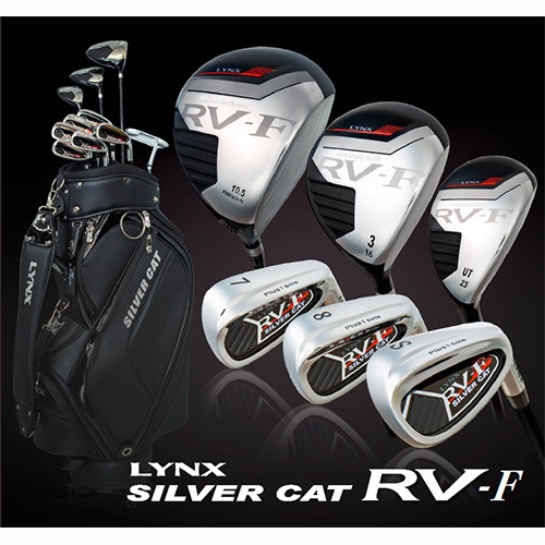  メンズ ゴルフクラブ 10本セット シルバーキャット SILVER CAT RV-F SET GF 《キャディバッグ・ヘッドカバー付属》 硬さ(Flex)：R