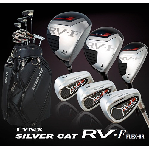  メンズ ゴルフクラブ 10本セット シルバーキャット SILVER CAT RV-F SET GF 《キャディバッグ・ヘッドカバー付属》 硬さ(Flex)：SR
