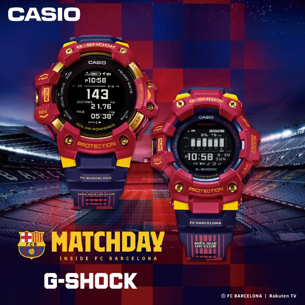 【Bluetooth搭載時計】G-SHOCK（Gショック）スポーツライン　G-SQUAD（Gスクワッド）FC Barcelona Matchday　 コラボレーションモデル GBD-100BAR-4JR
