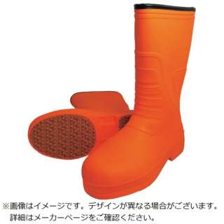 喜多柔软的EVA安全的橡胶长筒靴橙子M(245?250)KR7030ORAM