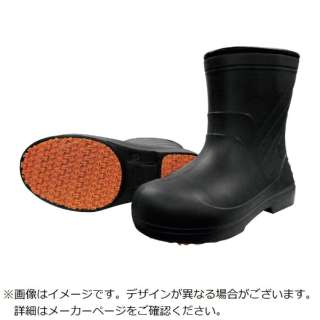 喜多柔软的EVA橡胶安全的短的橡胶长筒靴黑色M(245?250)KR7050BKM