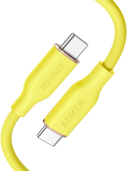 Anker PowerLine III Flow USB-C & USB-C P[u (0.9m CG[)  A8552071 CG[ [0.9m@*P[u̒͒[q܂߂ČvĂ܂B /USB Power DeliveryΉ]
