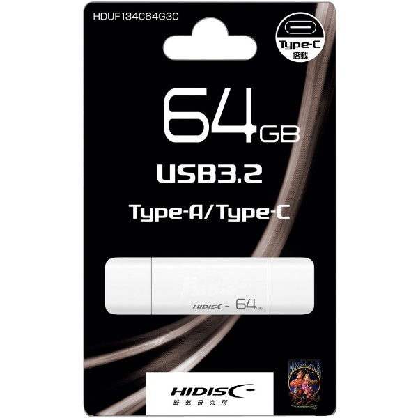 USBメモリ (Android/Mac/Win) ホワイト HDUF134C16G3C [16GB /USB TypeA＋USB TypeC  /USB3.2 /キャップ式] 磁気研究所｜HIDISC ハイディスク 通販 | ビックカメラ.com