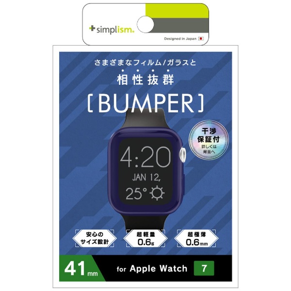 Apple Watch Series 7i41mmj op[P[X tXebhu[ TR-AW2141-BP-CLBL