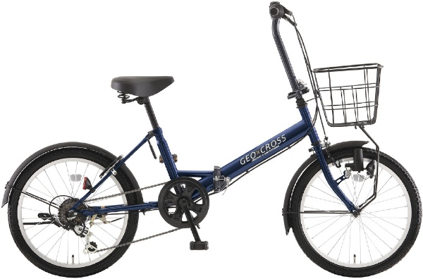 折りたたみ自転車 ジオクロスミニ GEO CROSS MINI Gブルー OVL206 [外装6段 /20インチ]  2022年モデル【キャンセル・返品不可】