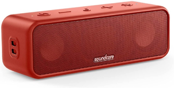 ブルートゥーススピーカー Soundcore 3 レッド A3117091 [防水 /Bluetooth対応]