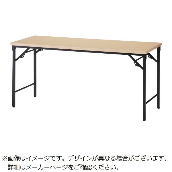 ＴＲＵＳＣＯ 折りたたみ会議テーブル １８００Ｘ６００ＸＨ７００ 棚 
