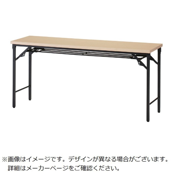 ＴＲＵＳＣＯ 折りたたみ会議テーブル １８００Ｘ６００ＸＨ７００ 棚