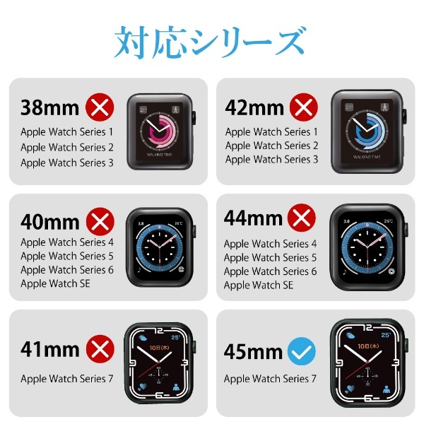 Apple watch 41mm 用　画面用両面テープ　5枚セット