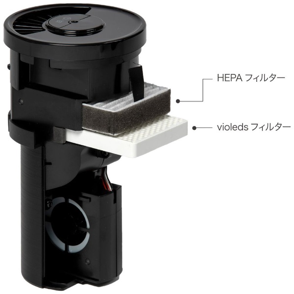 UV殺菌消臭器 LEDピュア ブラック AH2BK ナイトライドセミコンダクター