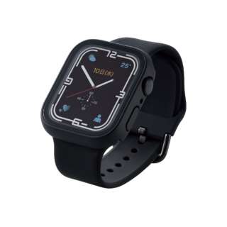 AbvEHb` Jo[ P[X Apple Watch Series 8 / 7 [ 45mm ] tJo[ nCubh KX ˖h~KX dx9H Sʕی t  wh~ Uh~ }bgR[g ubN ubN AW-21AFCGMBK