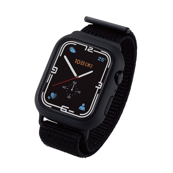 Apple Watch アップルウォッチ カーバケース ガラス 黒色