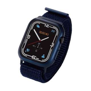 AbvEHb` oh ̌^ Jo[ P[X Apple Watch Series 8 / 7 [ 45mm ] tJo[ nCubh KX t@ubNxg Sʕی t  P[Xt lCr[ lCr[ AW-21ABCFBNV