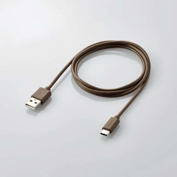 USB-A to USB Type-Cケーブル/インテリアカラー ダークブラウン MPA-ACI10DB_4