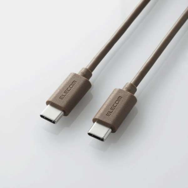 USB Type-C to USB Type-Cケーブル/USB Power Delivery対応/インテリアカラー/1.0m/ダークブラウン ダークブラウン MPA-CCI10DB [1.0m]_2