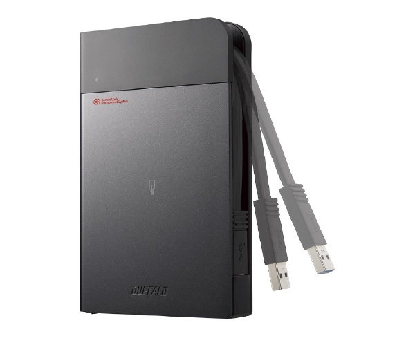 HDS-PZNVB500U3 外付けHDD USB-A接続 SIAA抗菌・NFC暗号化(Mac/Windows11対応) [500GB /ポータブル型]