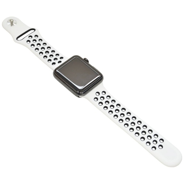 Apple Watch用 シリコンベルト スポーツタイプ（38/40mm） ホワイト